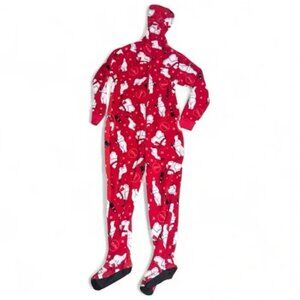 Coca Cola Polar Bear Onesie Pajamas Jumpsuit Long Sleeve Full-Zip Size XL